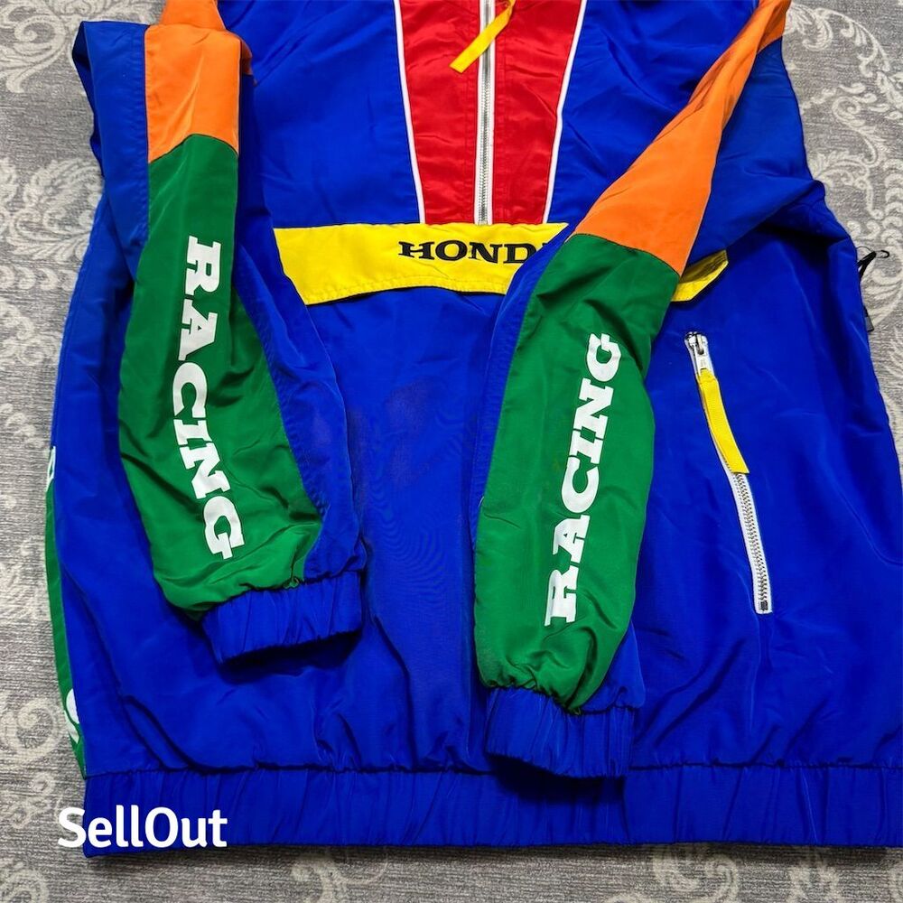21 Savage x Honda x Forever 21 Unisex Windbreaker Jacket Multicolor - Picture 7 of 9